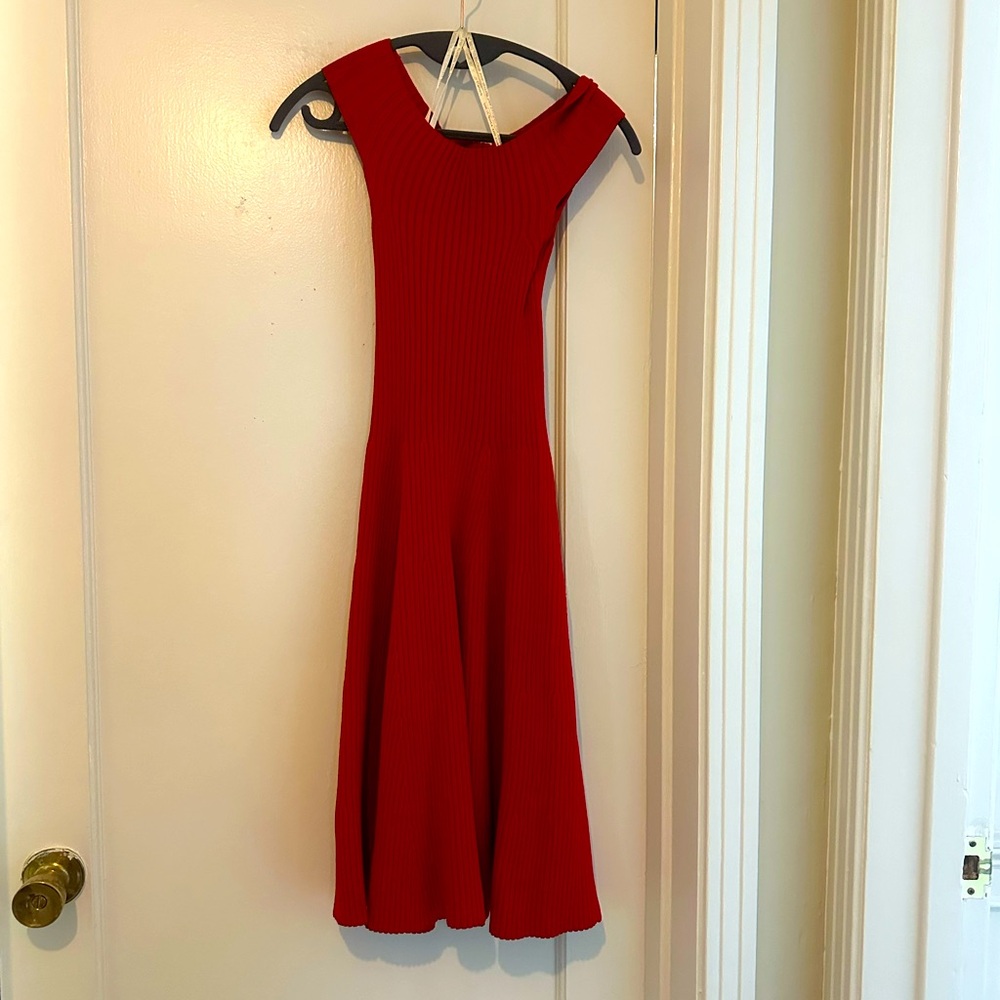 Off the shoulder sweater dress